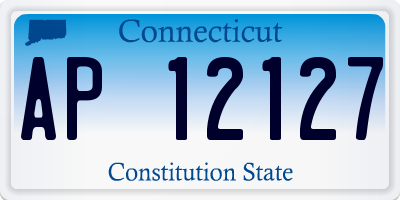 CT license plate AP12127