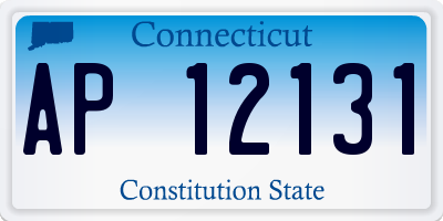 CT license plate AP12131