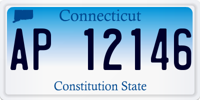 CT license plate AP12146