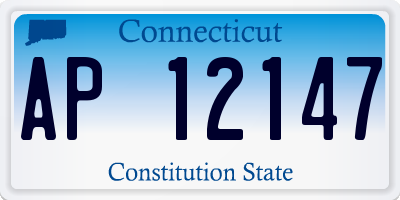 CT license plate AP12147