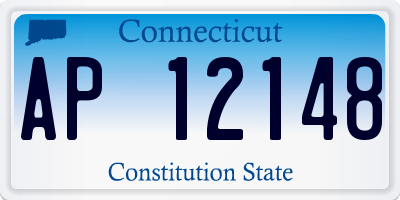 CT license plate AP12148