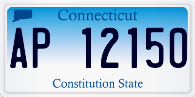 CT license plate AP12150