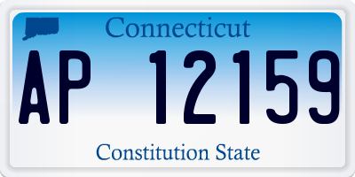 CT license plate AP12159