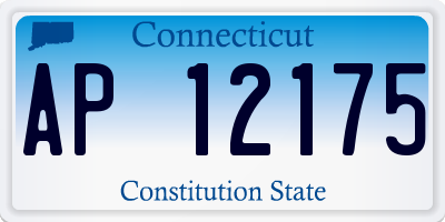 CT license plate AP12175