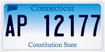 CT license plate AP12177
