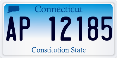 CT license plate AP12185