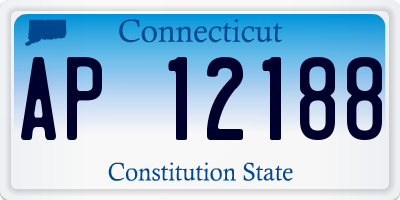 CT license plate AP12188