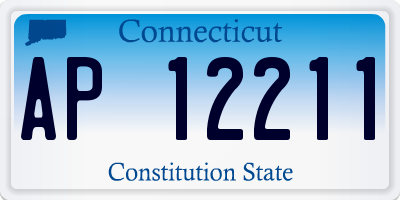 CT license plate AP12211