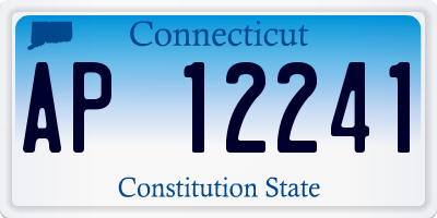 CT license plate AP12241