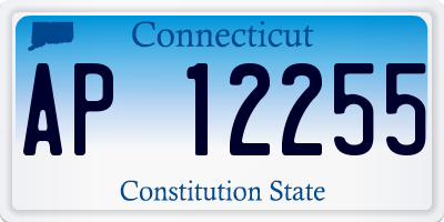 CT license plate AP12255