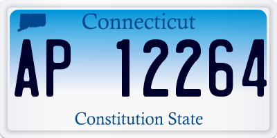 CT license plate AP12264