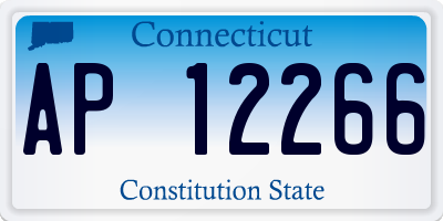 CT license plate AP12266