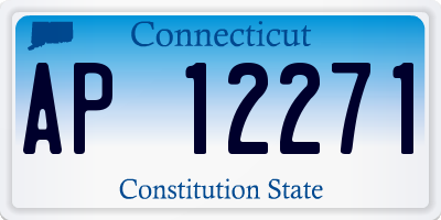 CT license plate AP12271