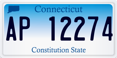 CT license plate AP12274