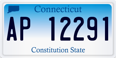 CT license plate AP12291