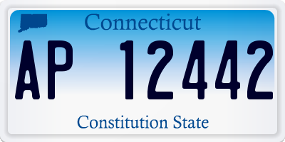 CT license plate AP12442