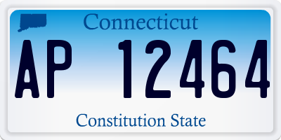 CT license plate AP12464