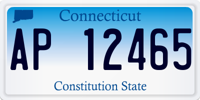 CT license plate AP12465