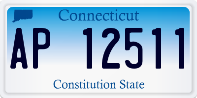 CT license plate AP12511