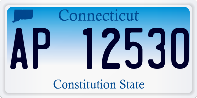 CT license plate AP12530