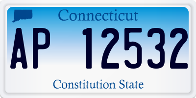 CT license plate AP12532