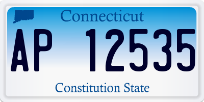CT license plate AP12535