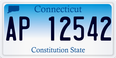 CT license plate AP12542