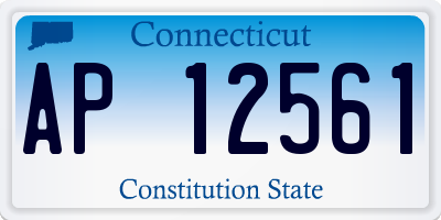 CT license plate AP12561