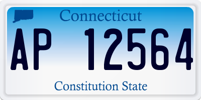 CT license plate AP12564