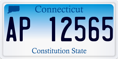 CT license plate AP12565