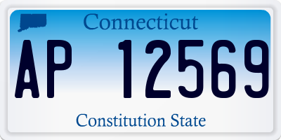 CT license plate AP12569