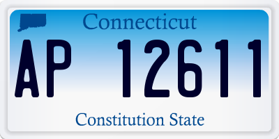 CT license plate AP12611