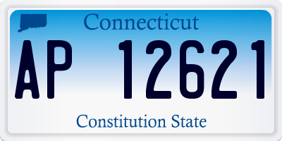 CT license plate AP12621