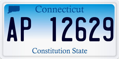 CT license plate AP12629
