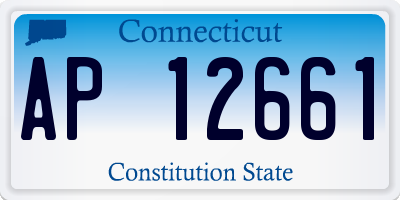 CT license plate AP12661