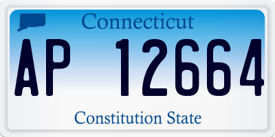 CT license plate AP12664