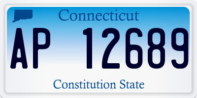 CT license plate AP12689