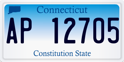 CT license plate AP12705