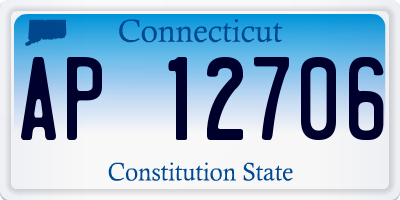 CT license plate AP12706