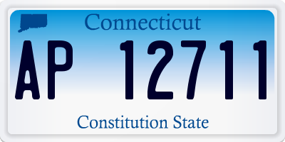 CT license plate AP12711