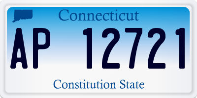 CT license plate AP12721