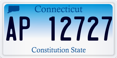 CT license plate AP12727