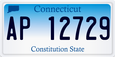 CT license plate AP12729
