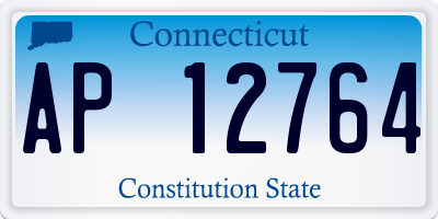 CT license plate AP12764