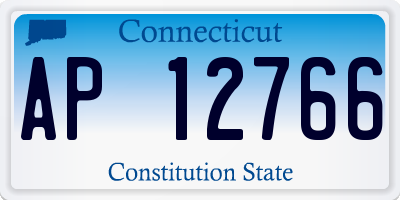 CT license plate AP12766