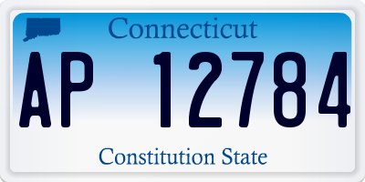 CT license plate AP12784