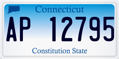 CT license plate AP12795