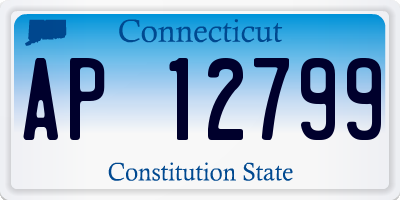 CT license plate AP12799