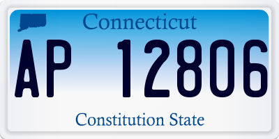 CT license plate AP12806