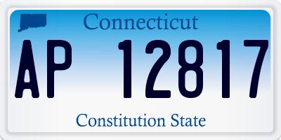 CT license plate AP12817